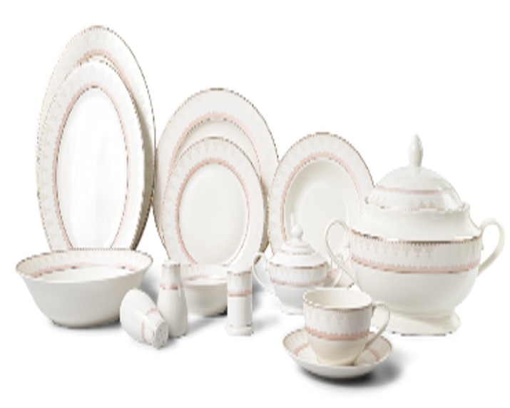 طقم أطباق سيراميك - 82PCS-2