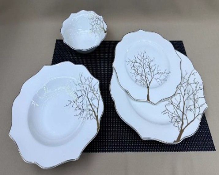 طقم أطباق سيراميك - 24PCS-1722