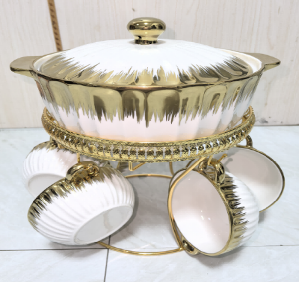 وعاء - pot：26*22*15.5 bowl：15.5*11.5*5.5